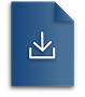 A glyph that resembles a download button