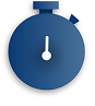 A glyph that resembles a stop watch.